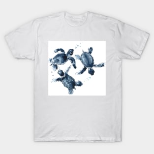 Indigo Blue Sea Turtles T-Shirt